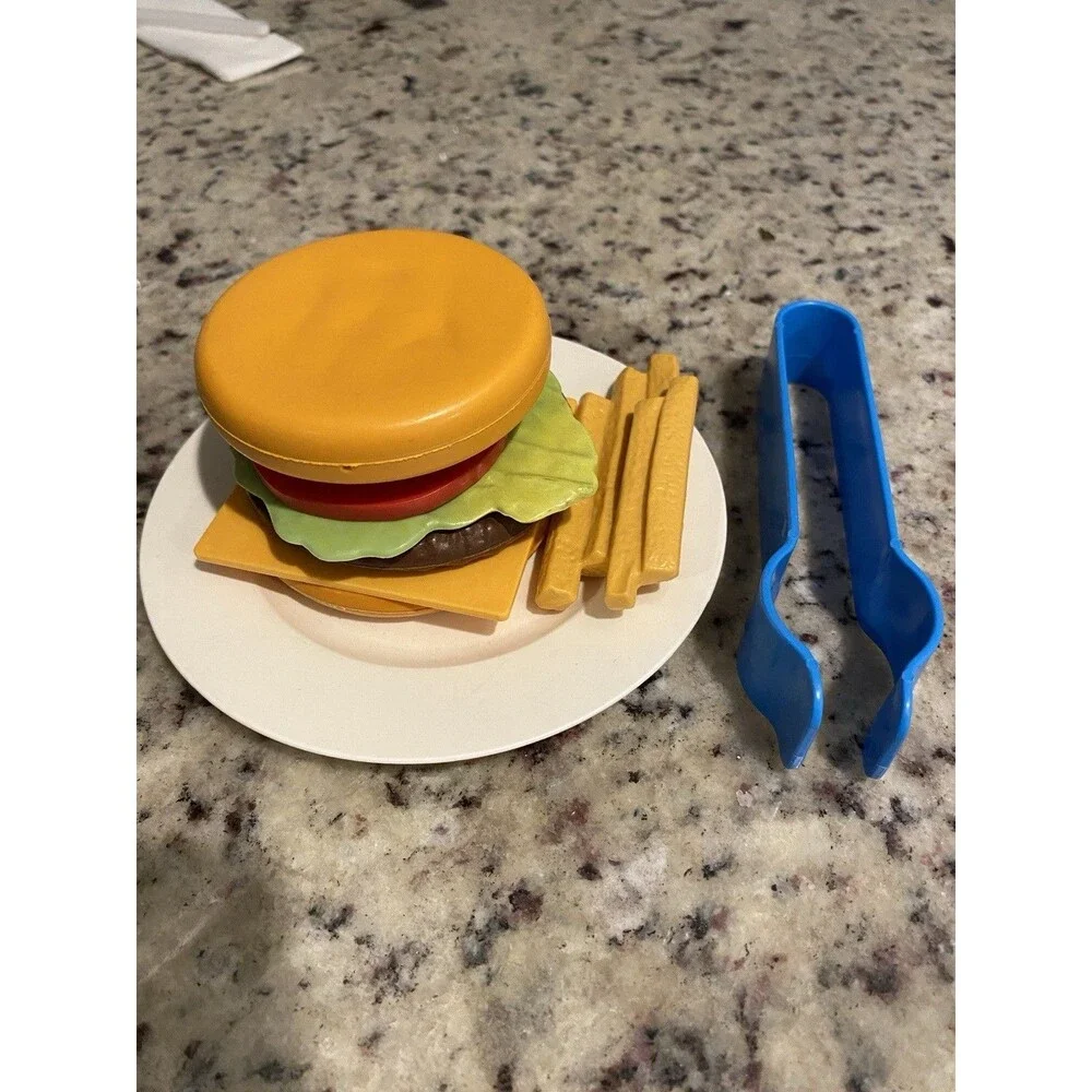 Vintage 1987 Fisher Price Burger Deluxe Fries Flipper Utensil McDonald’s Pickle